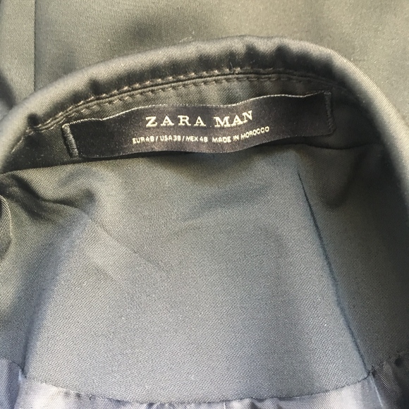 Zara Mens Black Super Skinny Fit Blazer - Picture 5 of 8